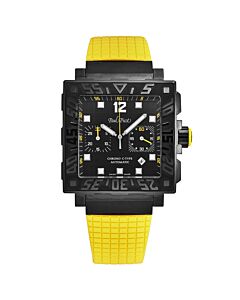 Men's C-Type Rubber Black Dial Watch