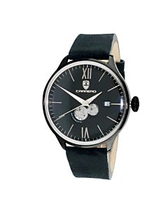 Men's C1B1780-Bkj1 Genuine Leather Black Dial Watch