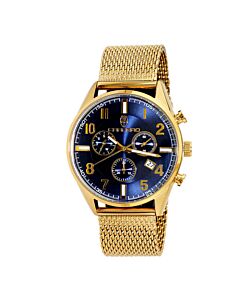 Men's Prime Chronograph Stainless Steel Blue Dial Watch