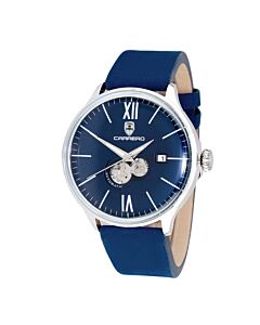 Men's C1S1780-Buj1 Genuine Leather Blue Dial Watch