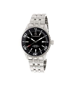 Men's C1S4345Bkj1 Stainless Steel Black Dial Watch