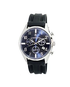 Men's C1S5275Bu-Rbj1 Chronograph Silicone Blue Dial Watch