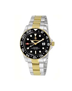 Men's Subaquatic Stainless Steel Black Dial Watch