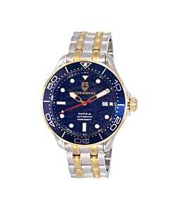 Men's C1Ttg6161 Stainless Steel Blue Dial Watch