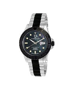 Men's Catania Stainless Steel Black Dial Watch