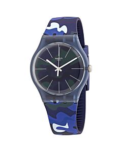 Men's CamouClouds Silicone Blue Camo Dial Watch