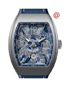Men's Camouflage Rubber Blue Dial Watch