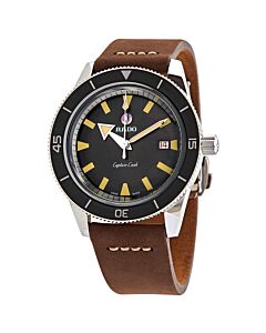 Men's Captain Cook Leather Brown Dial Watch