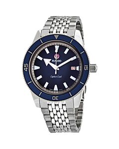 Men's Captain Cook Stainless Steel Blue Dial Watch