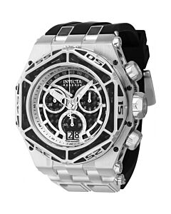 Men's Carbon Hawk Chronograph Carbon Fiber and Silicone and Stainless Steel Black Dial Watch