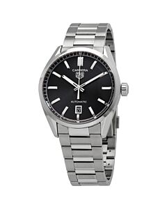 Men's Carrera Stainless Steel Black Dial Watch
