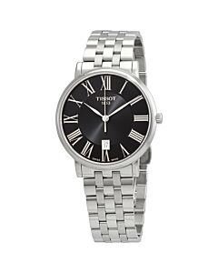 Men's Carson Premium Stainless Steel Black Dial Watch