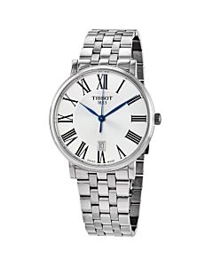 Men's Carson Premium Stainless Steel Silver Dial Watch