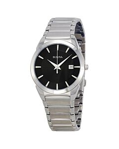 Men's Casual Stainless Steel Black Dial Watch