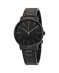 Men's Cayde Stainless Steel Black Dial Watch