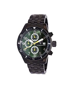 Men's LaserGraph Chronograph Stainless Steel Green Dial Watch
