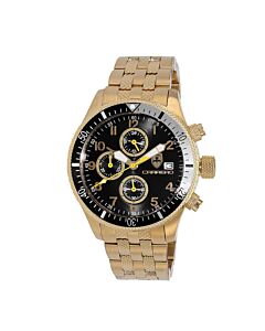 Men's LaserGraph Chronograph Stainless Steel Black Dial Watch