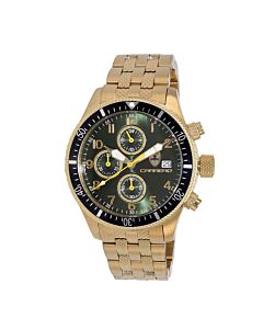 Men's LaserGraph Chronograph Stainless Steel Green Dial Watch