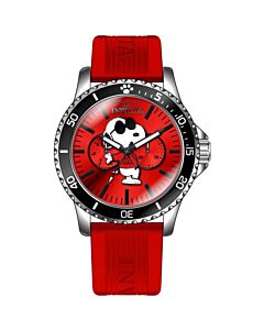 Men's Character Collection Silicone Red Dial Watch