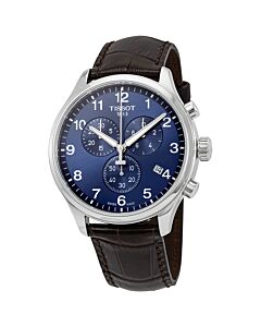 Men's Chrono XL Chronograph (Croco-Embossed) Leather Blue Dial