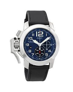 Men's Chronofighter Chronograph Leather Blue Dial Watch