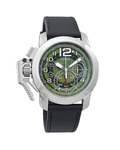 Men's Chronofighter Chronograph Rubber Green Skeleton Dial Watch
