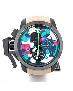 Men's Chronofighter Oversized Chronograph Rubber Multi-Color Dial Watch