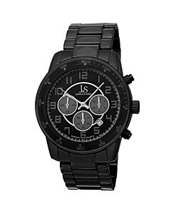 Men's Chronograph Black Ion-plated Alloy Black Dial