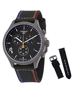 Men's Chrono XL Chronograph Fabric Black Dial Watch