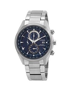 Men's Chronograph Stainless Steel Blue Dial Watch