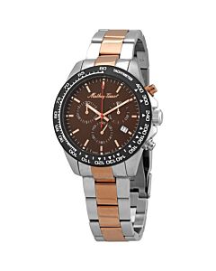 Men's Chronograph Stainless Steel Brown Dial Watch