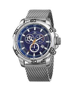 Men's Chronograph Stainless Steel Blue Dial Stainless Steel