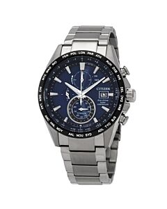 Men's Chronograph Super Titanium, Duratect TIC Blue Dial Watch