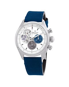 Men's Chronomaster Chronograph Rubber Silver Dial Watch