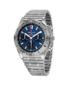 Men's Chronomat B01 42 Chronograph Stainless Steel Blue Dial Watch