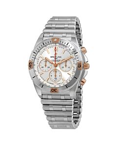 Men's Chronomat B01 Chronograph Stainless Steel Silver Dial Watch
