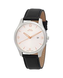 Men's City Classic Leather Silver Dial Watch