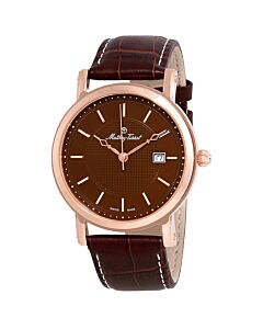 Men's City Leather Brown Dial