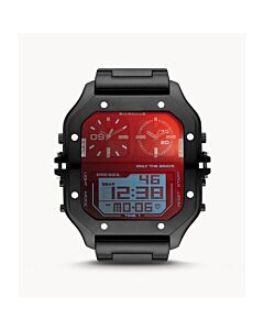 Men's Clasher Stainless Steel Digital Dial Watch