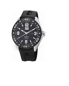 Men's Class 1 Rubber Black Dial Watch