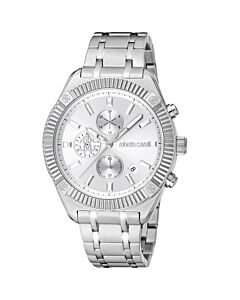 Men's Classic Chronograph Stainless Steel Silver-tone Dial Watch