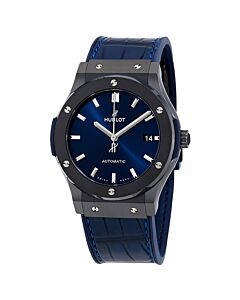 Men's Classic Fusion (Alligator) Leather (Rubber Backed) Blue Dial