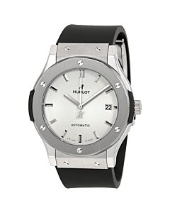 Men's Classic Fusion Rubber Silver Dial Watch
