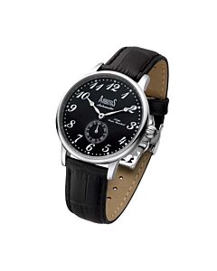 Men's Classic Genuine Leather Black Dial Watch