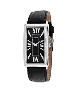 Men's Classic Leather Black Dial Watch