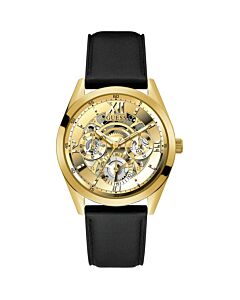 Men's Classic Leather Gold-tone Dial Watch