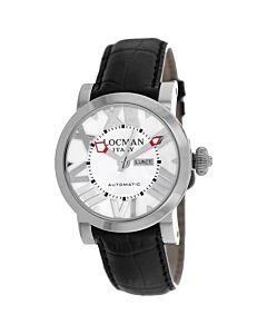 Men's Classic Leather Silver-tone Dial Watch