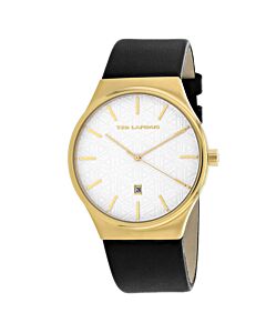 Men's Classic Leather White Dial Watch