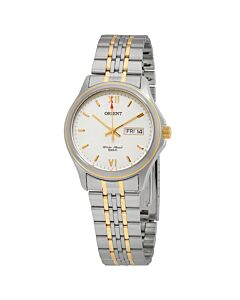 Men's Classic Metal Stainless Steel White Dial Watch