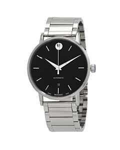 Men's Classic Museum Stainless Steel Black Dial Watch